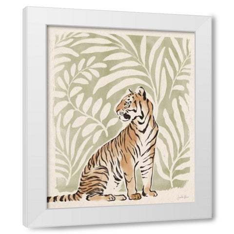 Jungle Cats II White Modern Wood Framed Art Print by Penner, Janelle