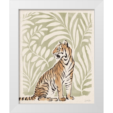 Jungle Cats II White Modern Wood Framed Art Print by Penner, Janelle