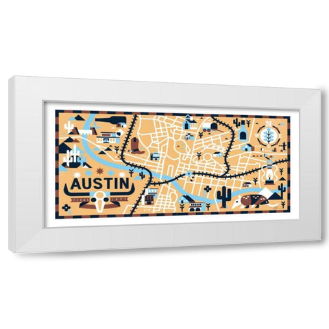 Western I White Modern Wood Framed Art Print by Paterson, Robert John