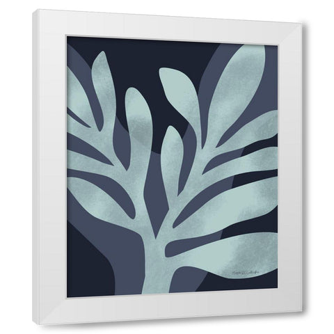 Dreamy Leaves White Modern Wood Framed Art Print by Gallagher, Megan