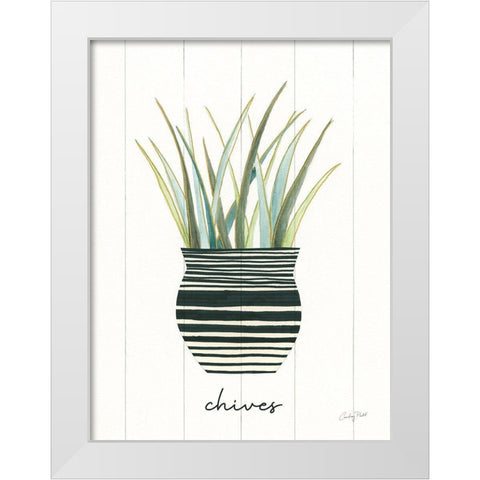 Herb Garden VI White Modern Wood Framed Art Print by Prahl, Courtney