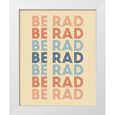 Retro Words III Cream White Modern Wood Framed Art Print by Wild Apple Portfolio