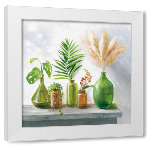 Natural Riches I White Modern Wood Framed Art Print by Nai, Danhui