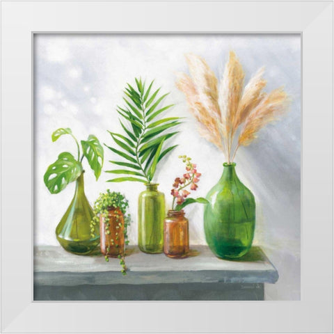 Natural Riches I White Modern Wood Framed Art Print by Nai, Danhui