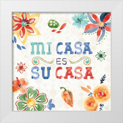 Sweet and Spicy XVIII White Modern Wood Framed Art Print by June, Dina