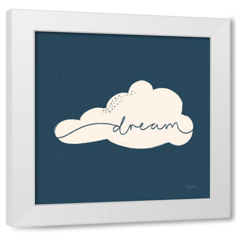 Peaceful V Crop White Modern Wood Framed Art Print by Thorns, Becky