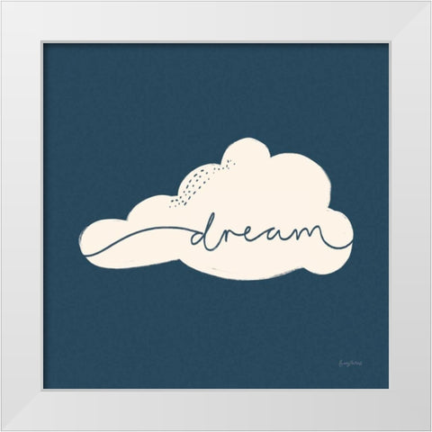 Peaceful V Crop White Modern Wood Framed Art Print by Thorns, Becky