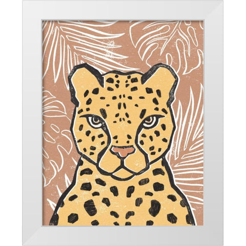 Jungle II Terracotta White Modern Wood Framed Art Print by Hershey, Moira