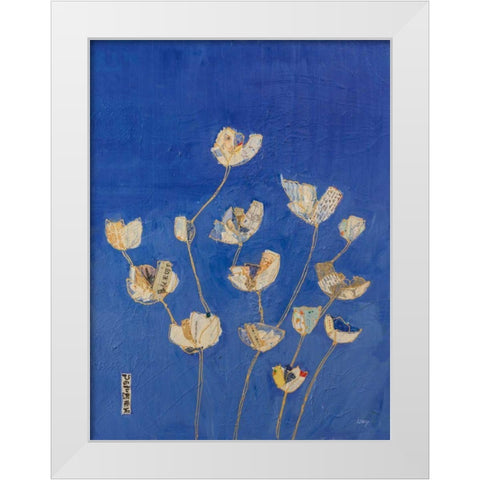 Kims Tulips White Modern Wood Framed Art Print by Day, Kellie