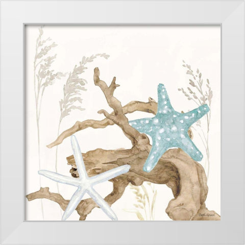 Soft Shores III White Modern Wood Framed Art Print by Grove, Beth
