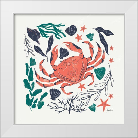 Coastal Reef II White Modern Wood Framed Art Print by Thorns, Becky