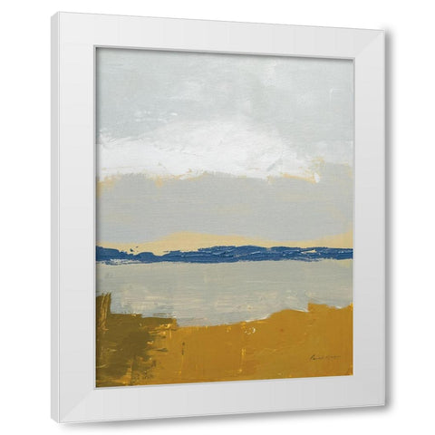 Gold Sands IV White Modern Wood Framed Art Print by Munger, Pamela