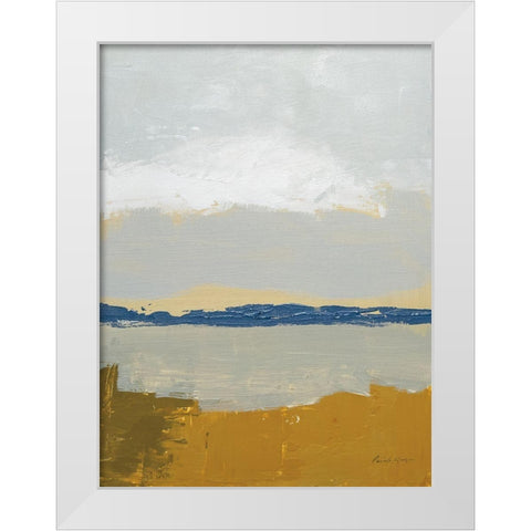 Gold Sands IV White Modern Wood Framed Art Print by Munger, Pamela