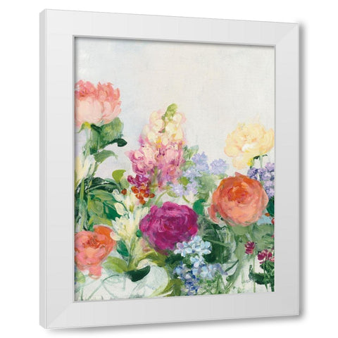 The Cutting Garden III White Modern Wood Framed Art Print by Purinton, Julia