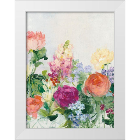 The Cutting Garden III White Modern Wood Framed Art Print by Purinton, Julia