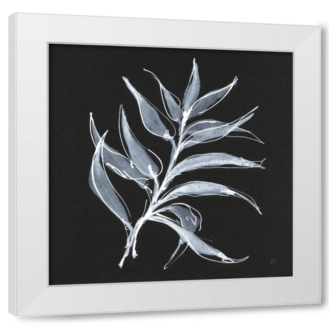 White Fern I White Modern Wood Framed Art Print by Paschke, Chris