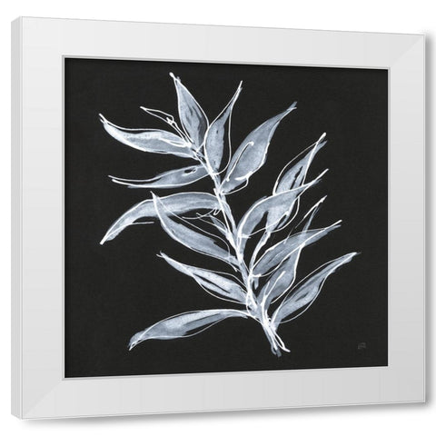 White Fern II White Modern Wood Framed Art Print by Paschke, Chris