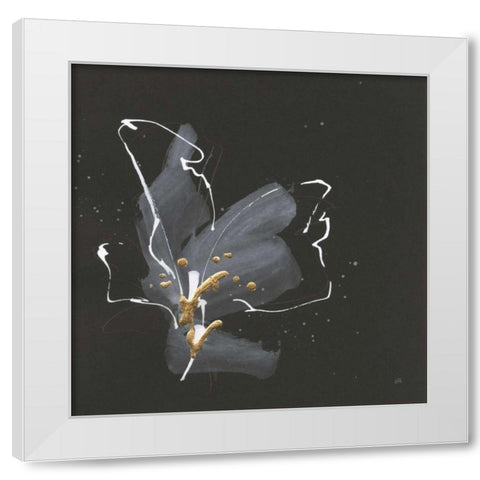 Modern Flower III White Modern Wood Framed Art Print by Paschke, Chris