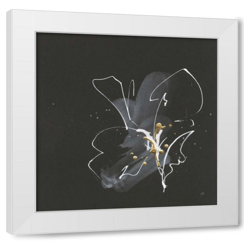 Modern Flower IV White Modern Wood Framed Art Print by Paschke, Chris
