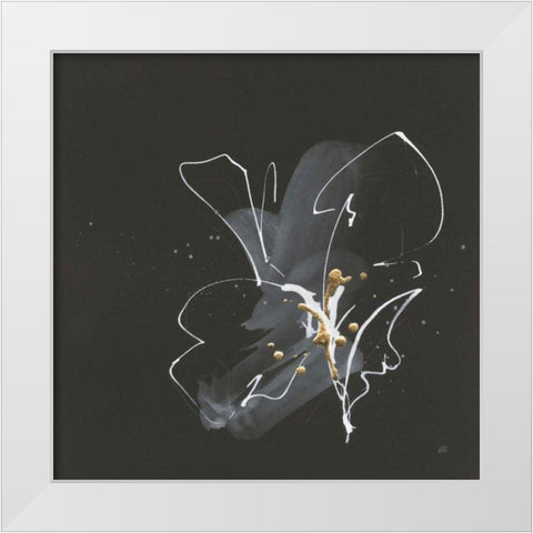Modern Flower IV White Modern Wood Framed Art Print by Paschke, Chris