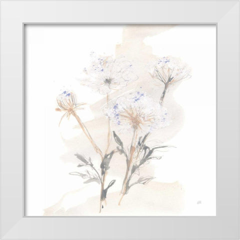 Queen Annes Lace II White Modern Wood Framed Art Print by Paschke, Chris