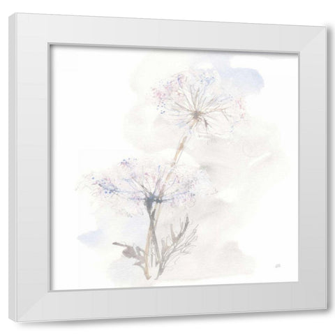 Queen Annes Lace III White Modern Wood Framed Art Print by Paschke, Chris