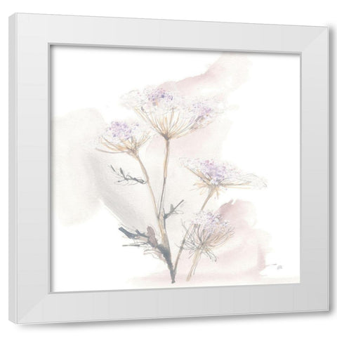 Queen Annes Lace VI White Modern Wood Framed Art Print by Paschke, Chris