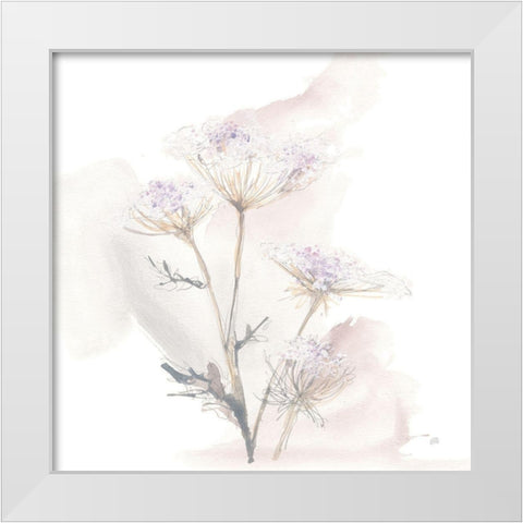 Queen Annes Lace VI White Modern Wood Framed Art Print by Paschke, Chris