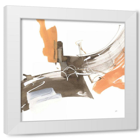 Melody I White Modern Wood Framed Art Print by Paschke, Chris