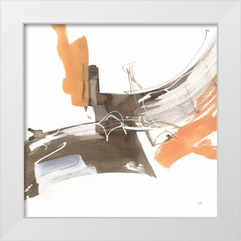 Melody I White Modern Wood Framed Art Print by Paschke, Chris