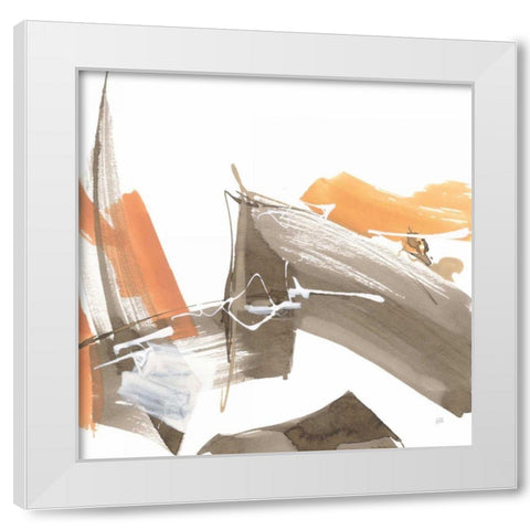 Melody II White Modern Wood Framed Art Print by Paschke, Chris