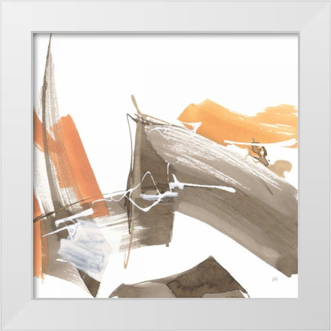 Melody II White Modern Wood Framed Art Print by Paschke, Chris