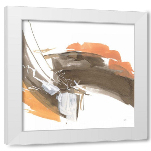 Melody III White Modern Wood Framed Art Print by Paschke, Chris