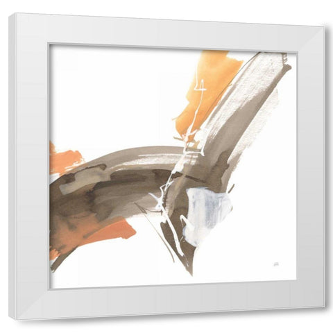 Melody IV White Modern Wood Framed Art Print by Paschke, Chris