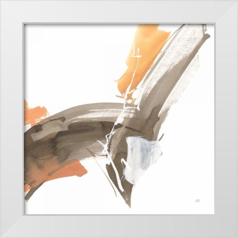 Melody IV White Modern Wood Framed Art Print by Paschke, Chris