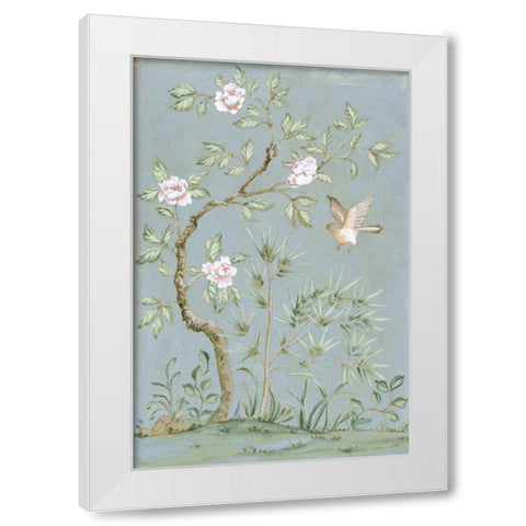 Spring Mural II Blue White Modern Wood Framed Art Print by Purinton, Julia