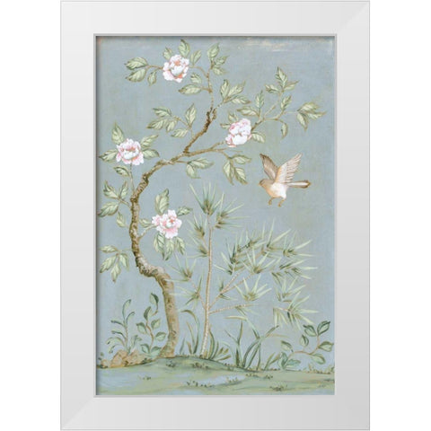 Spring Mural II Blue White Modern Wood Framed Art Print by Purinton, Julia