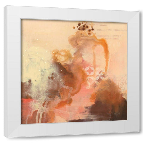 Abstract Layers II White Modern Wood Framed Art Print by Horn, Laura