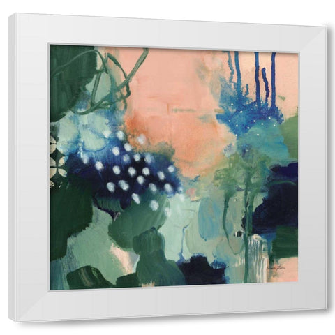 Abstract Layers III White Modern Wood Framed Art Print by Horn, Laura