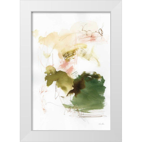 Palette of Spring II White Modern Wood Framed Art Print by Horn, Laura