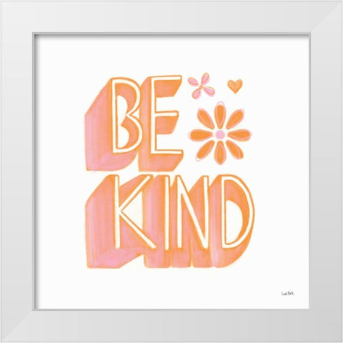 Kindness V Pastel White Modern Wood Framed Art Print by York, Leah