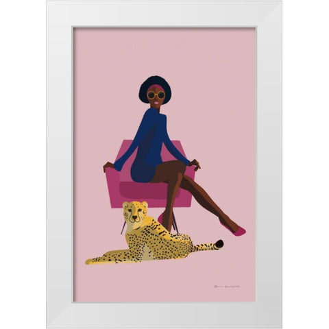 Wild Lounge II Grandeur White Modern Wood Framed Art Print by Escalante, Omar