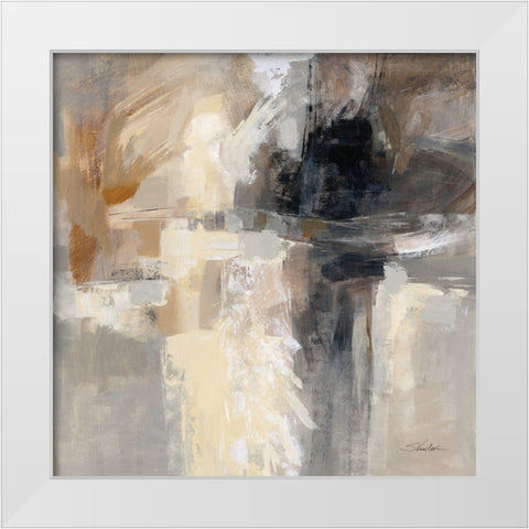 Wings White Modern Wood Framed Art Print by Vassileva, Silvia