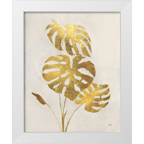 Gilded Palm Botanical I White Modern Wood Framed Art Print by Purinton, Julia