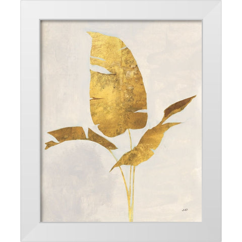 Gilded Palm Botanical II White Modern Wood Framed Art Print by Purinton, Julia