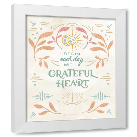 Heart and Mind I Vertical White Modern Wood Framed Art Print by Graham, Gia