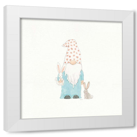 Easter Gnomes I White Modern Wood Framed Art Print by Jackson, Jenaya