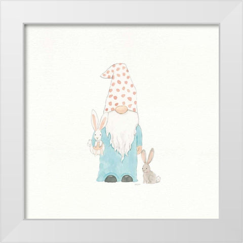 Easter Gnomes I White Modern Wood Framed Art Print by Jackson, Jenaya