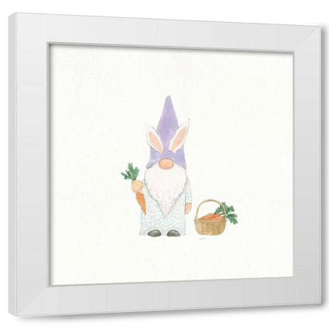 Easter Gnomes IV White Modern Wood Framed Art Print by Jackson, Jenaya
