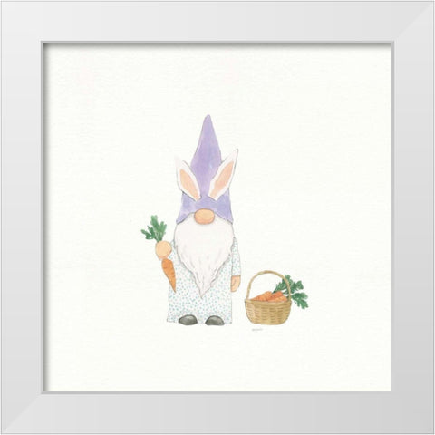 Easter Gnomes IV White Modern Wood Framed Art Print by Jackson, Jenaya
